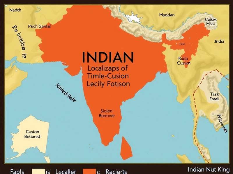 Indian Nut King Regional Versions Indian Nut King Localization Map